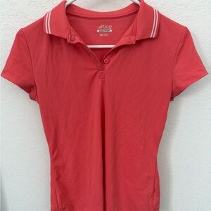 BCG Women's hot coral activewear polo